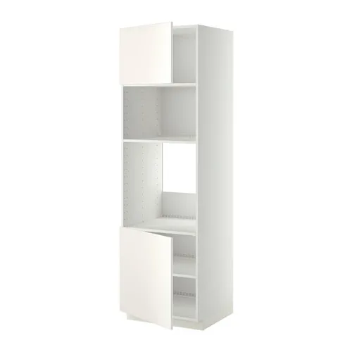 METOD - 嵌入式家電高櫃，白色/Veddinge 白色，60x60x200 公分 | IKEA 線上購物 - PE409054_S4