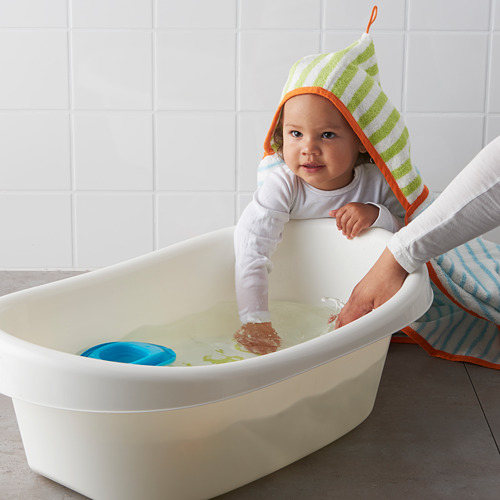 LÄTTSAM - 嬰兒浴盆, 白色/綠色 | IKEA 線上購物 - PE611440_S4
