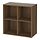 EKET - cabinet with 4 compartments, brown/walnut effect, 70x35x70 cm | IKEA Taiwan Online - PE960063_S1