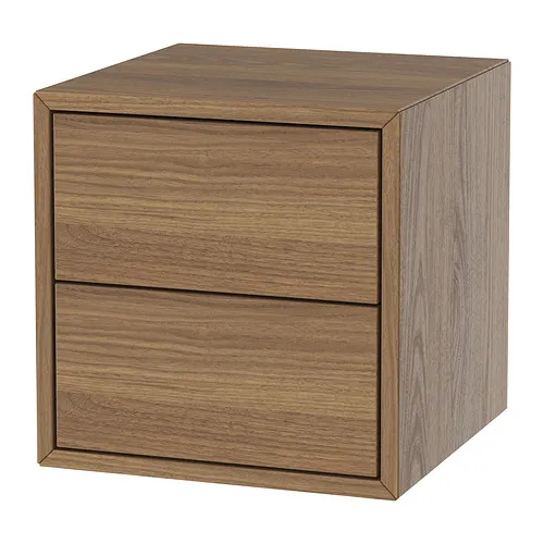 EKET - 壁櫃/2抽, 胡桃木紋, 35x35x35 公分 | IKEA 線上購物 - PE960066_S4
