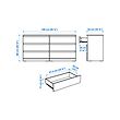 LILLBERGET chest of 6 drawers