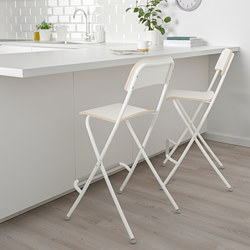 FRANKLIN - bar stool with backrest, foldable, black/black | IKEA Taiwan Online - PE735710_S3