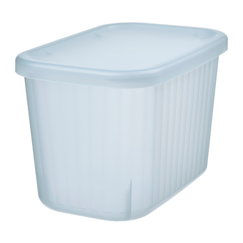 RYKTA storage box with lid