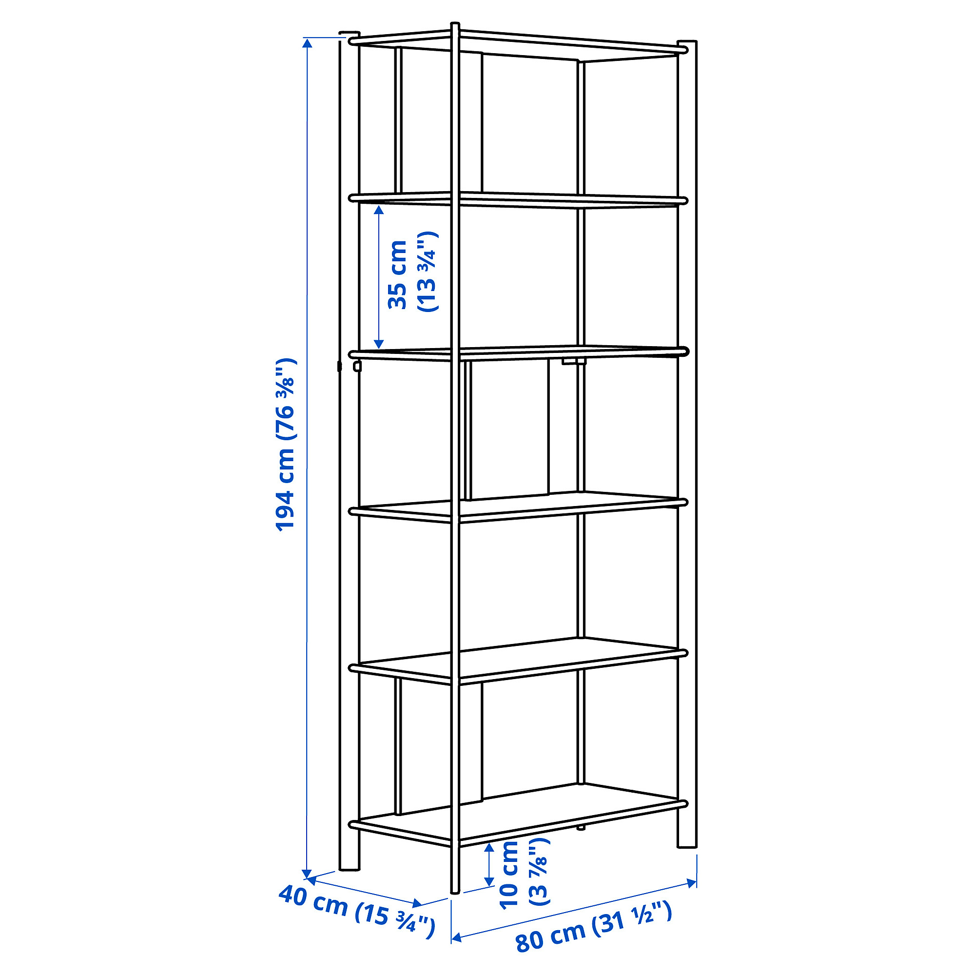 JÄTTESTA shelving unit