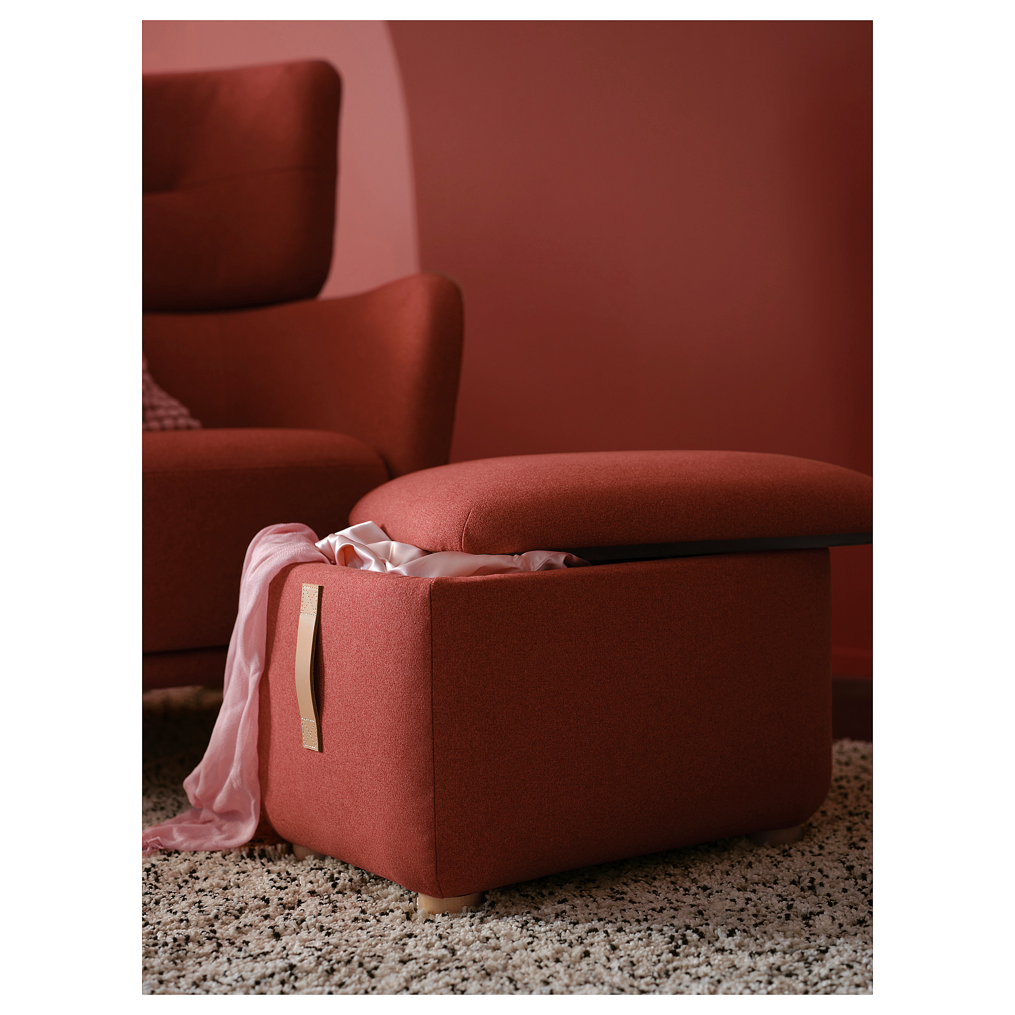 OSKARSHAMN footstool with storage