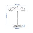 SAMSÖ/IGGÖN parasol with base