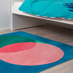 GRACIÖS - rug, turquoise | IKEA Taiwan Online - PE756580_S3