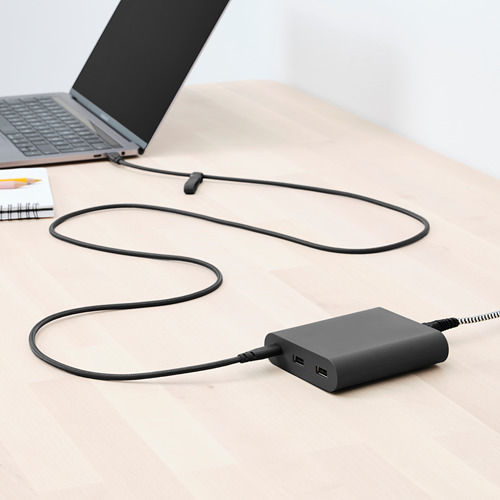 LILLHULT - USB type C轉USB C傳輸線, 深灰色 | IKEA 線上購物 - PE812255_S4