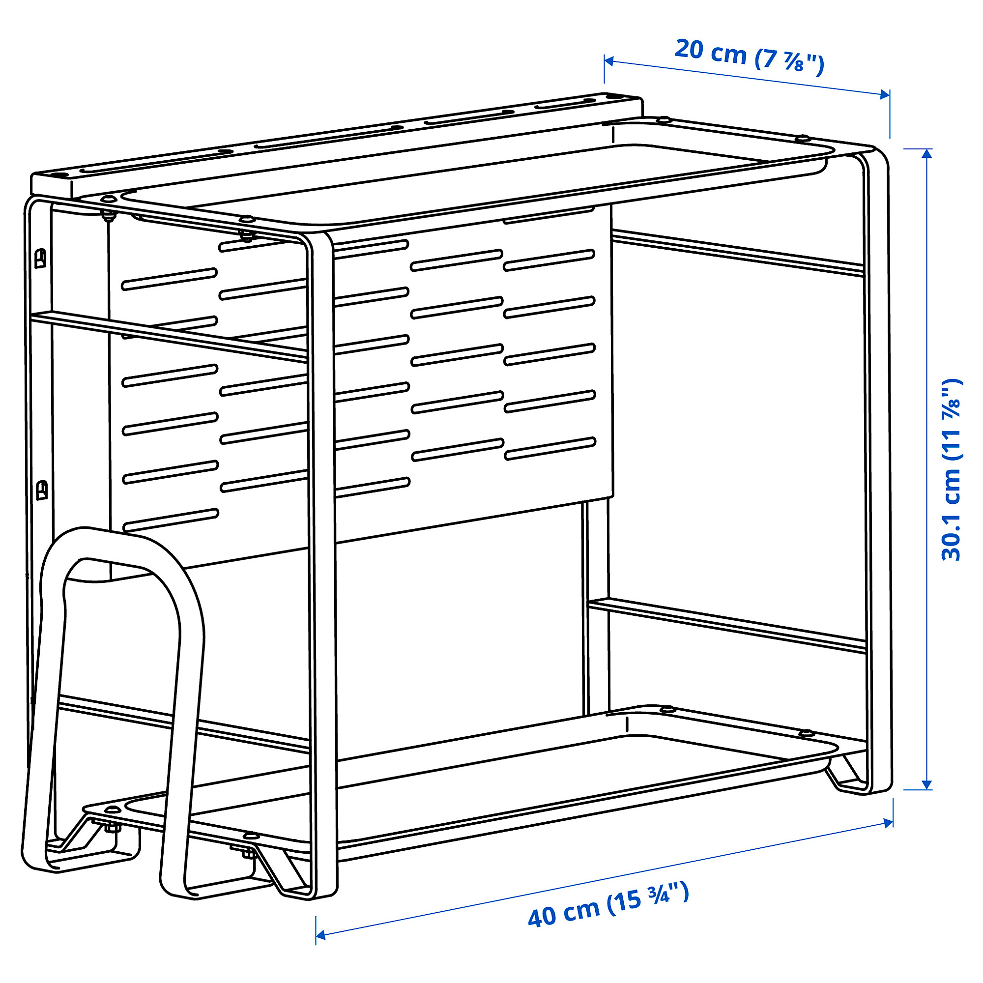 AVSTEG kitchen countertop organiser