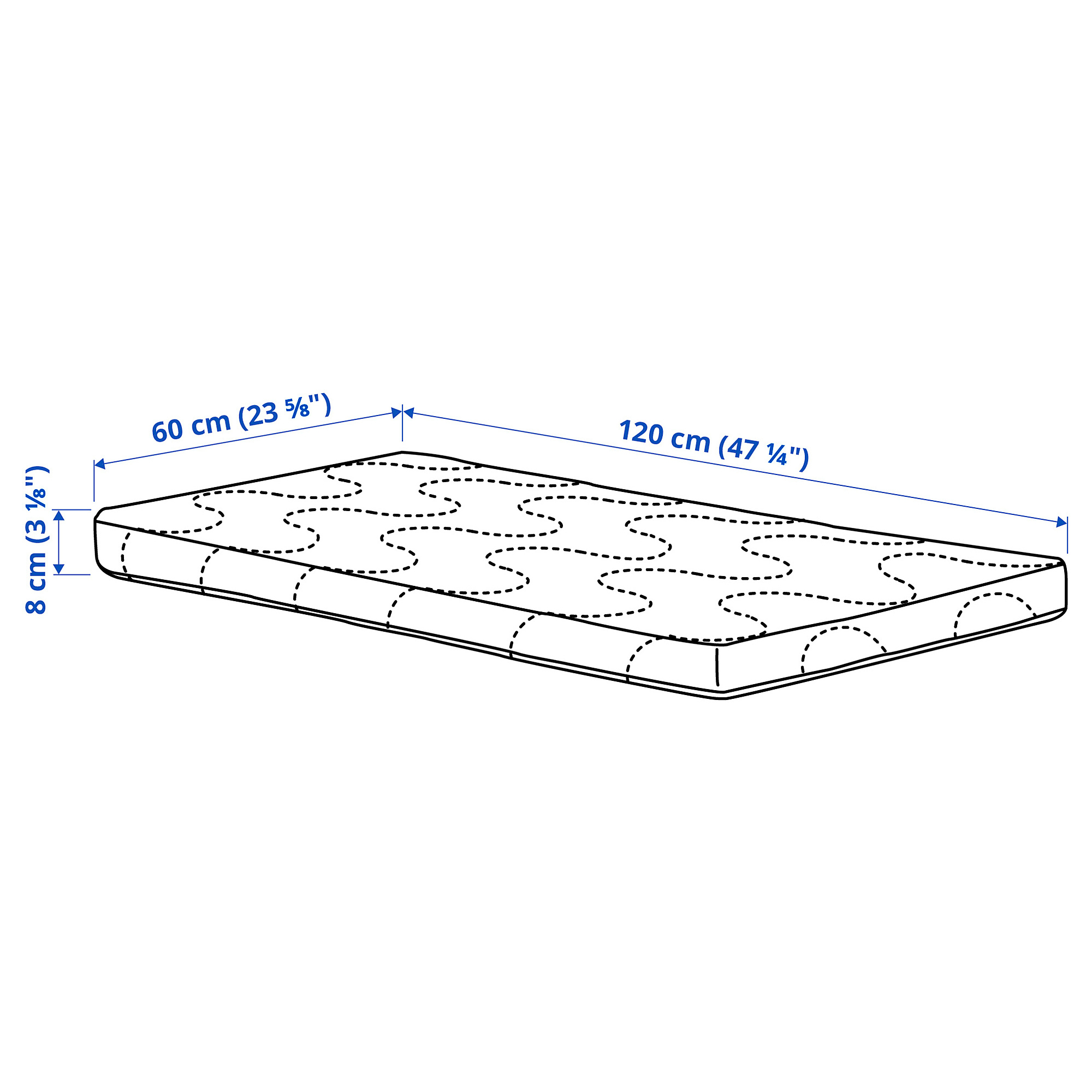 SKÖNAST 嬰兒床用泡棉床墊