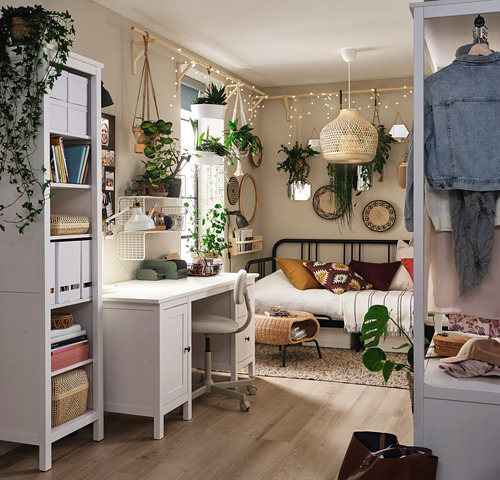 HEMNES - 書桌/工作桌, 染白色 | IKEA 線上購物 - PH172731_S4