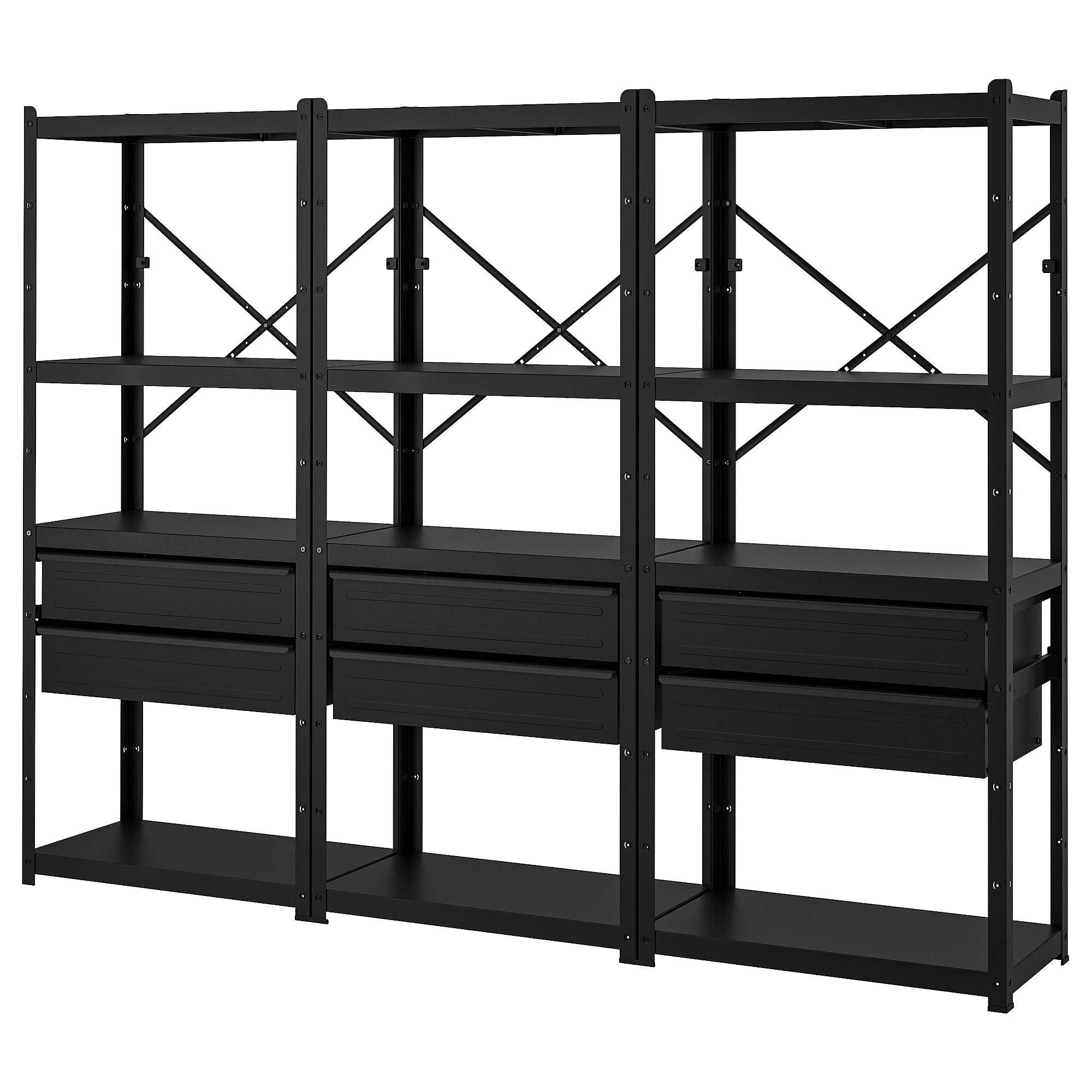 BROR shelving unit with drawers/shelves