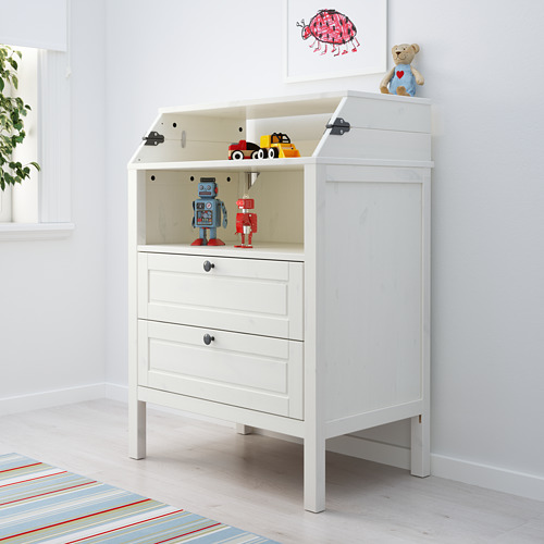 SUNDVIK - 尿布更換桌/抽屜櫃, 白色 | IKEA 線上購物 - PE612069_S4