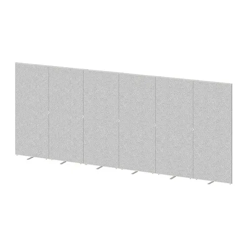 SIDORNA - 隔間屏風, 灰色, 480x195 公分 | IKEA 線上購物 - PE894420_S4