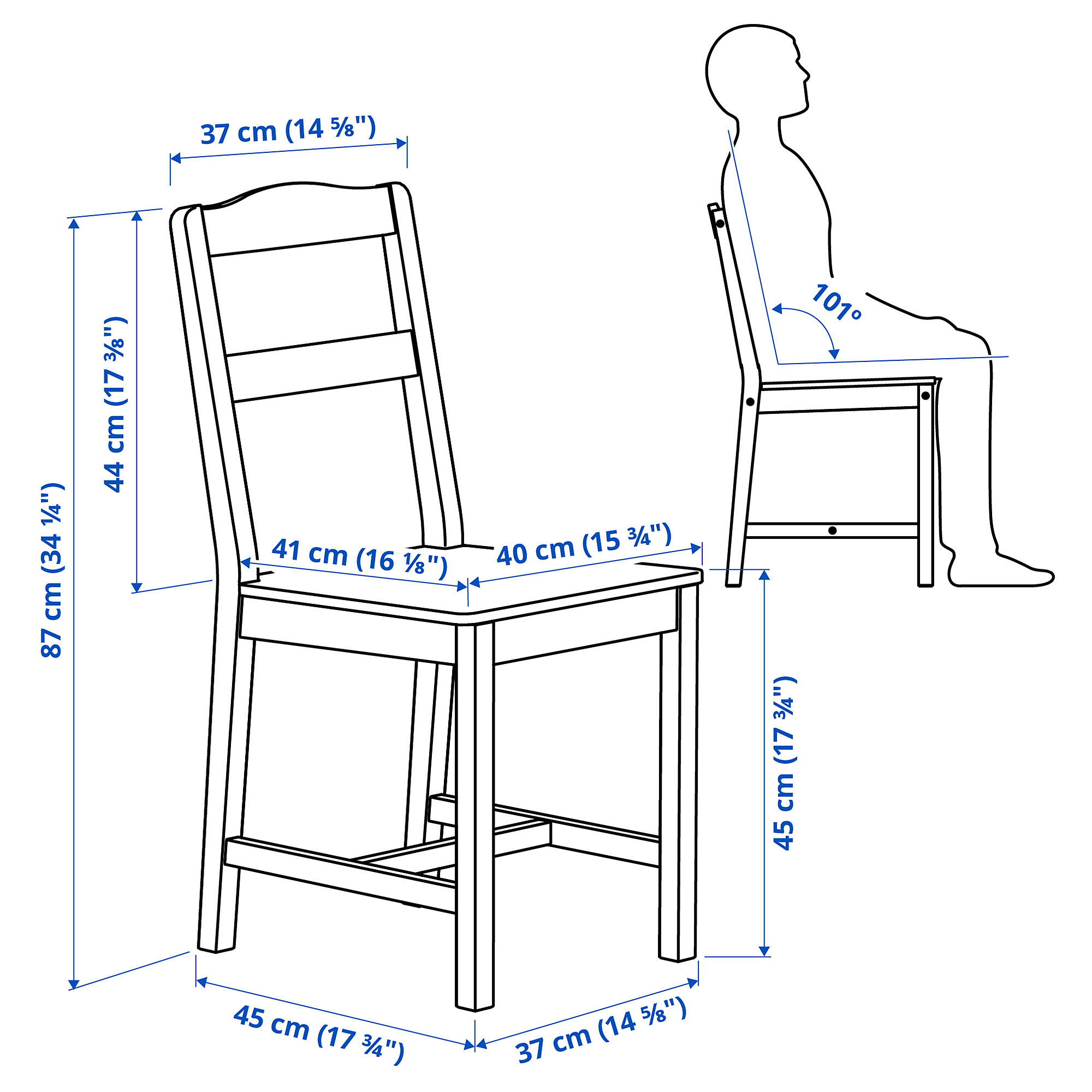 HAUGA/HAUGA table and 2 chairs