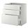 METOD - base cabinet with 3 drawers, white Förvara/Ringhult white | IKEA Taiwan Online - PE409457_S1