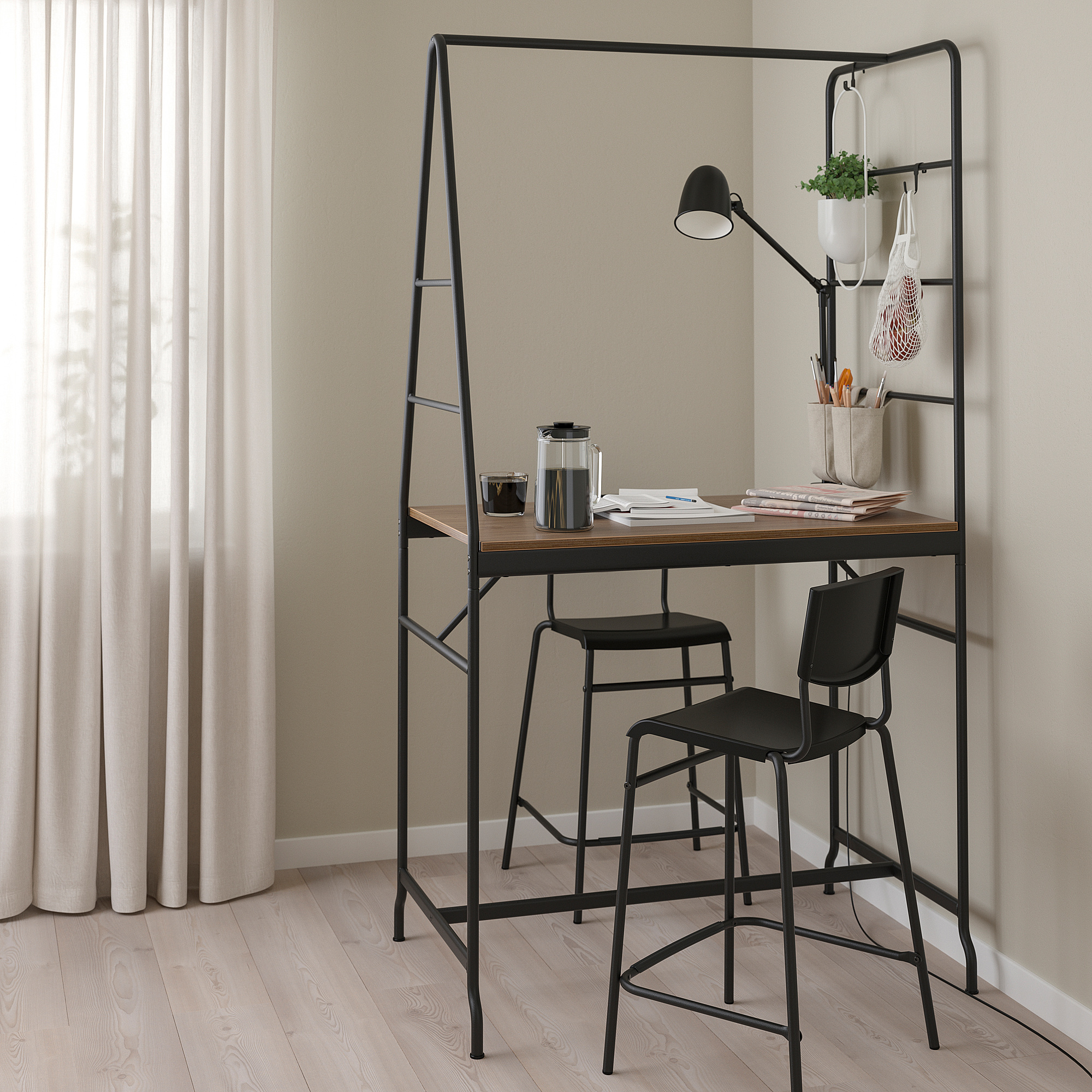 HÅVERUD/STIG table and 2 stools