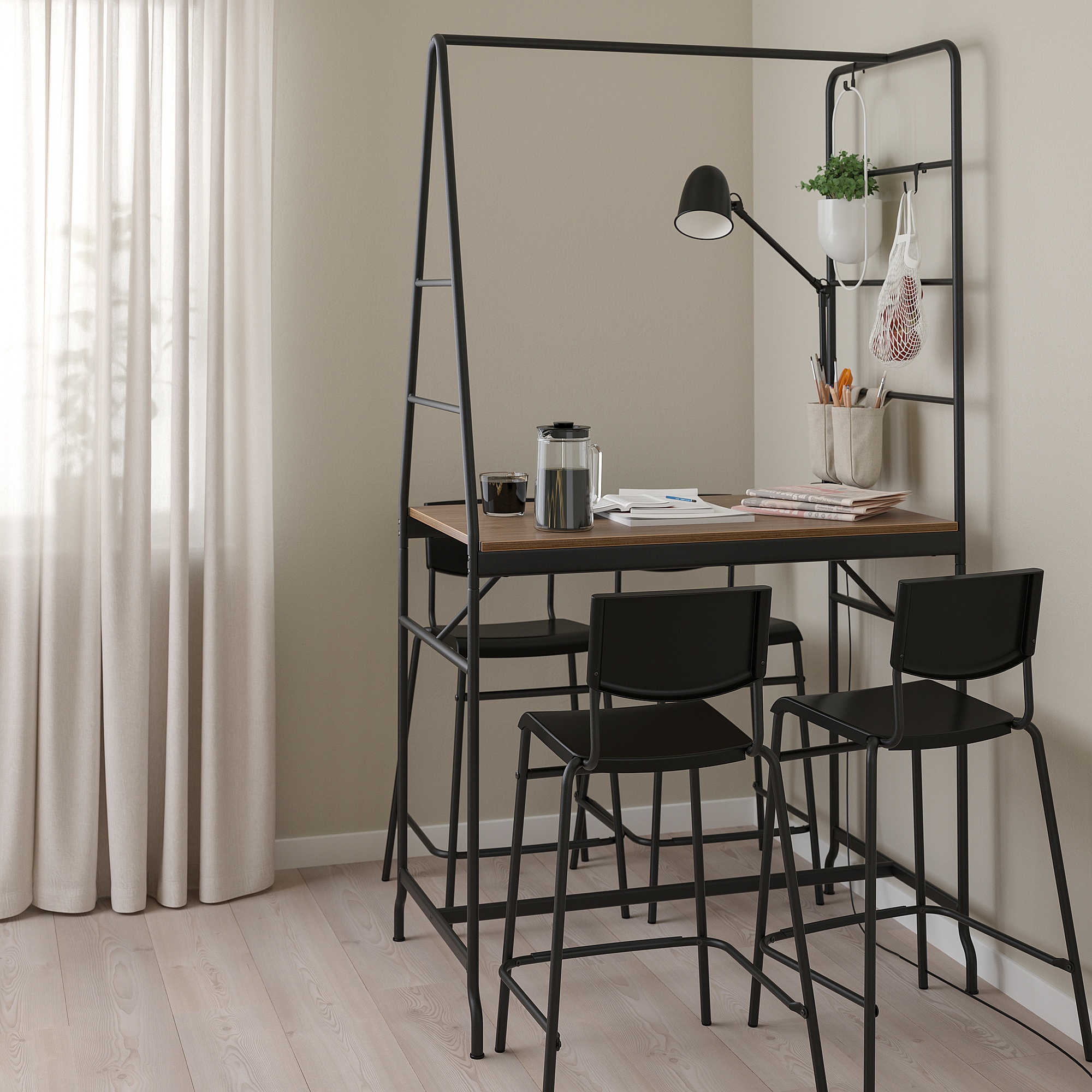 HÅVERUD/STIG table and 4 stools