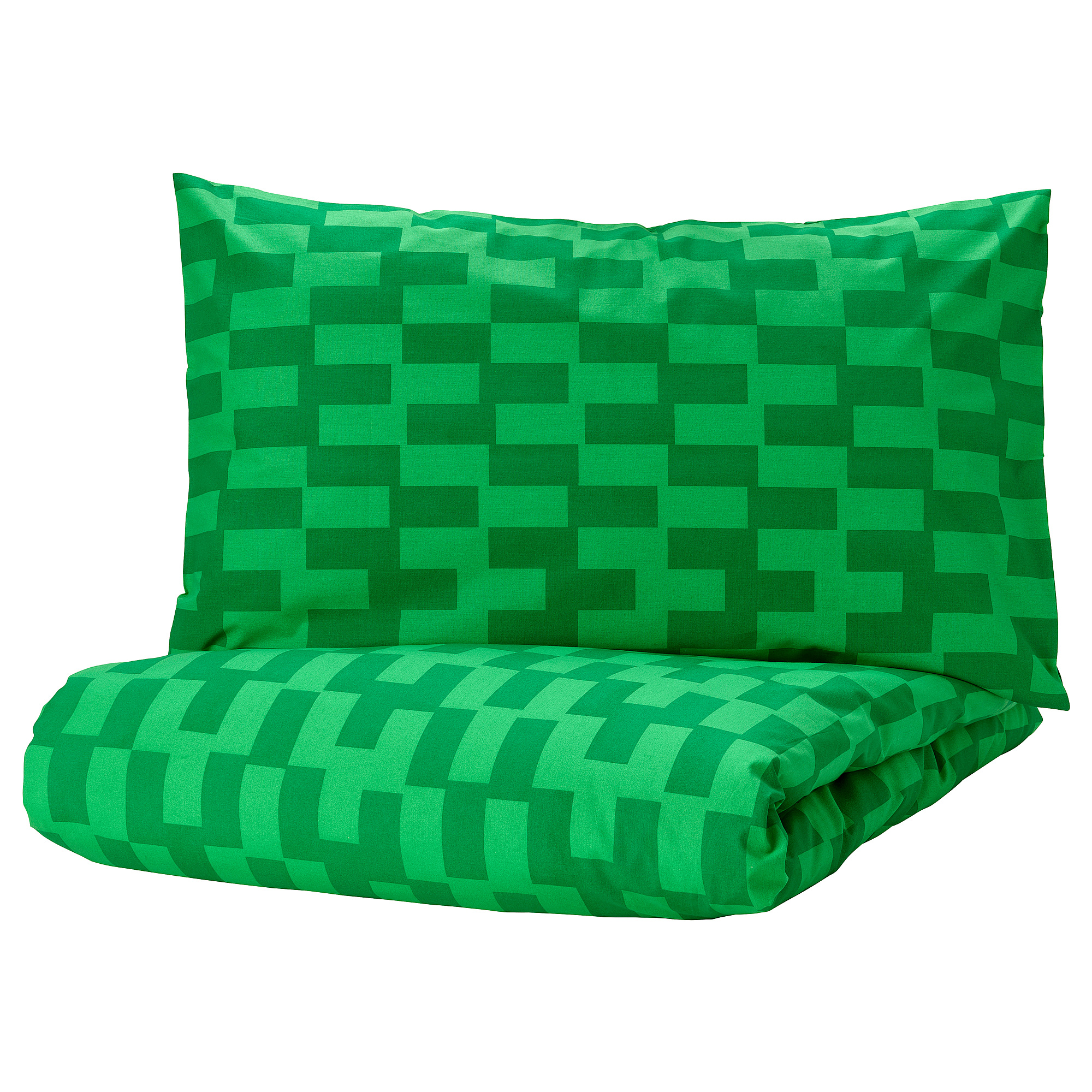 BLÅSKATA duvet cover and pillowcase