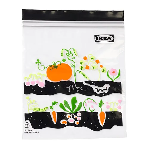 ISTAD - 保鮮袋, 水果/蔬菜 黑色, 1 公升 | IKEA 線上購物 - PE998091_S4