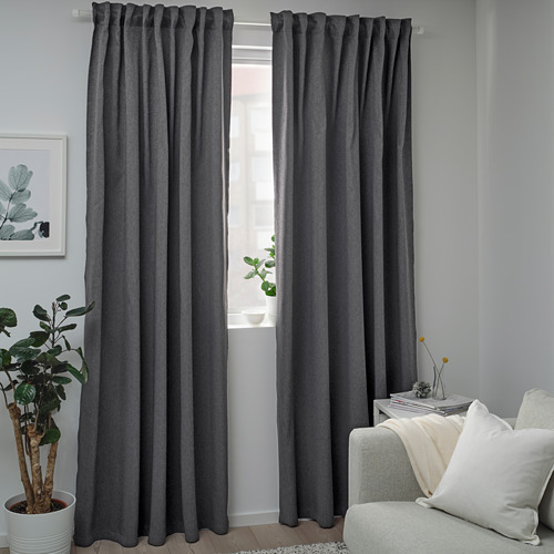 BLÅHUVA - 遮光窗簾 2件裝, 深灰色 | IKEA 線上購物 - PE756677_S4