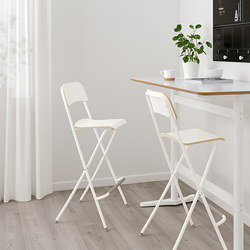 FRANKLIN - bar stool with backrest, foldable, black/black | IKEA Taiwan Online - PE735712_S3