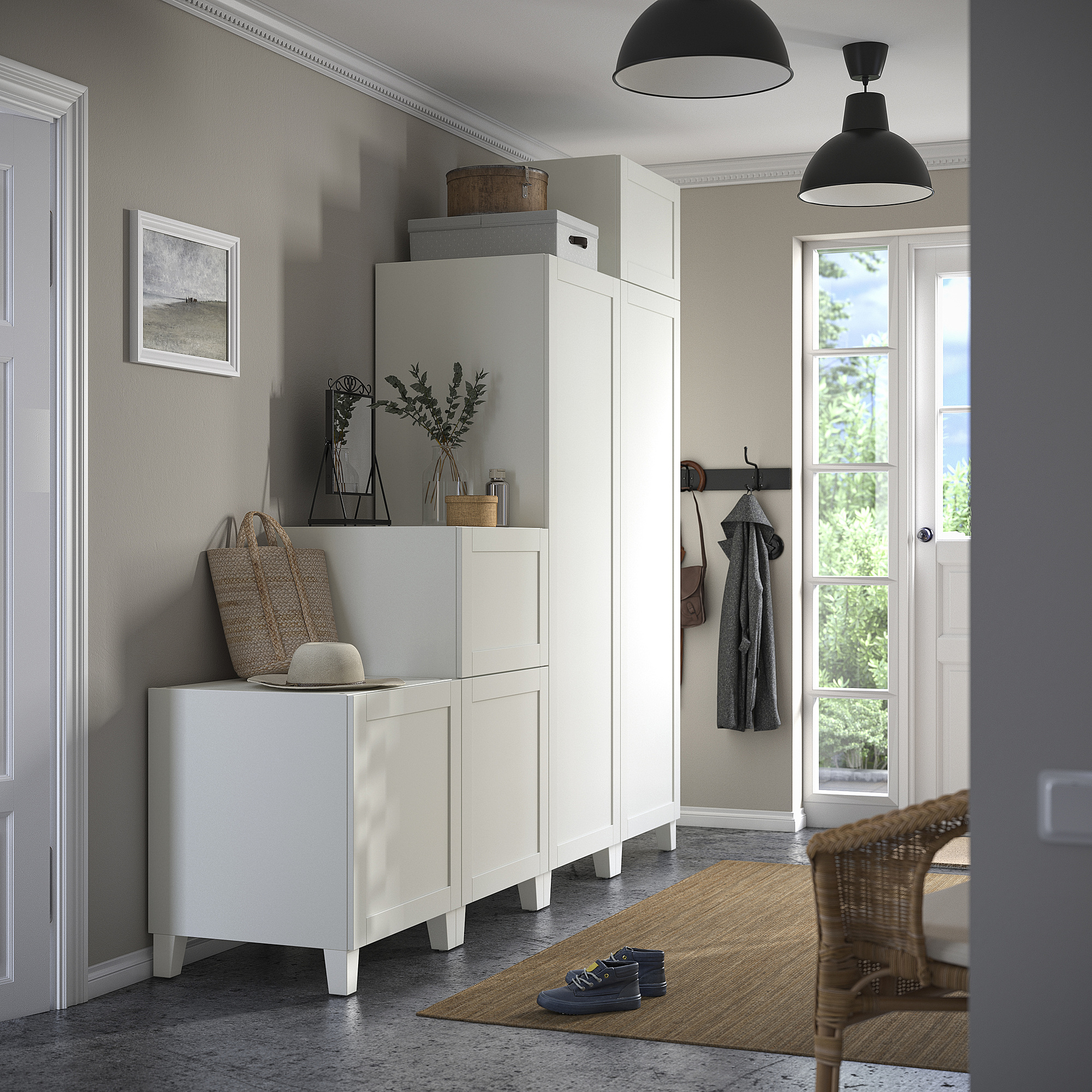 PLATSA wardrobe w 6 doors