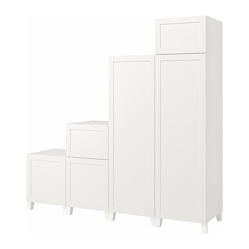 PLATSA wardrobe w 6 doors
