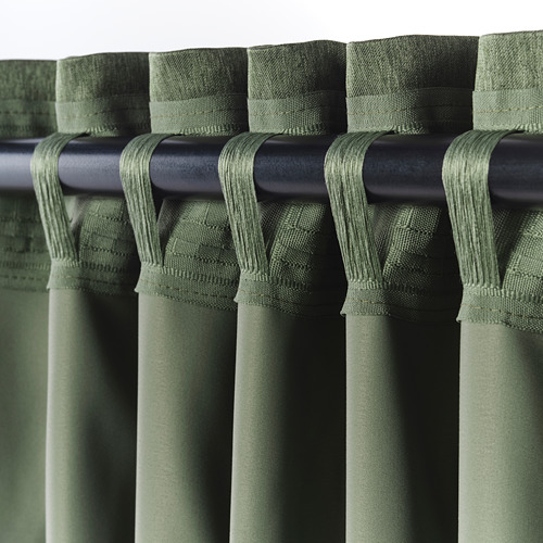 BLÅHUVA - 遮光窗簾 2件裝, 綠色 | IKEA 線上購物 - PE756691_S4