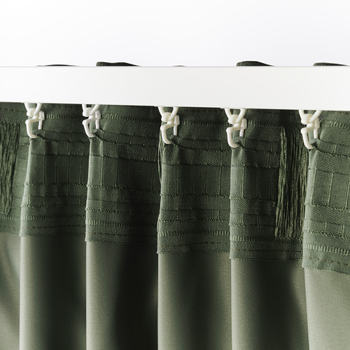 BLÅHUVA - 遮光窗簾 2件裝, 綠色 | IKEA 線上購物 - PE756690_S4