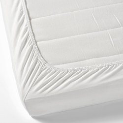 LEN - fitted sheet for cot, white/pink | IKEA Taiwan Online - PE689805_S3