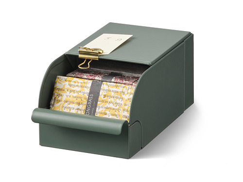REJSA - 收納盒, 灰綠色/金屬 | IKEA 線上購物 - PH173026_S4
