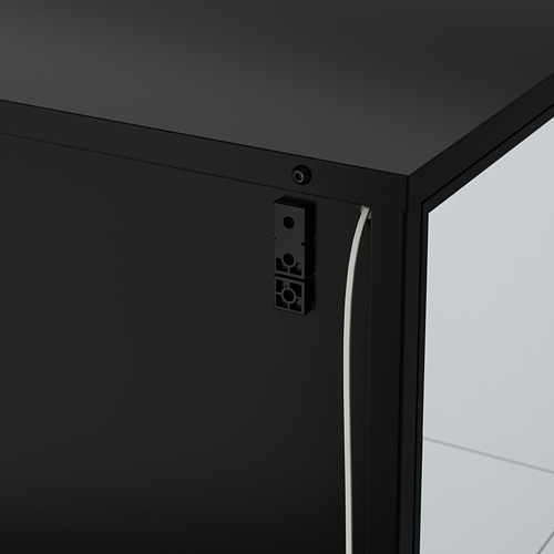 RUDSTA - 玻璃門櫃, 碳黑色 | IKEA 線上購物 - PE812594_S4