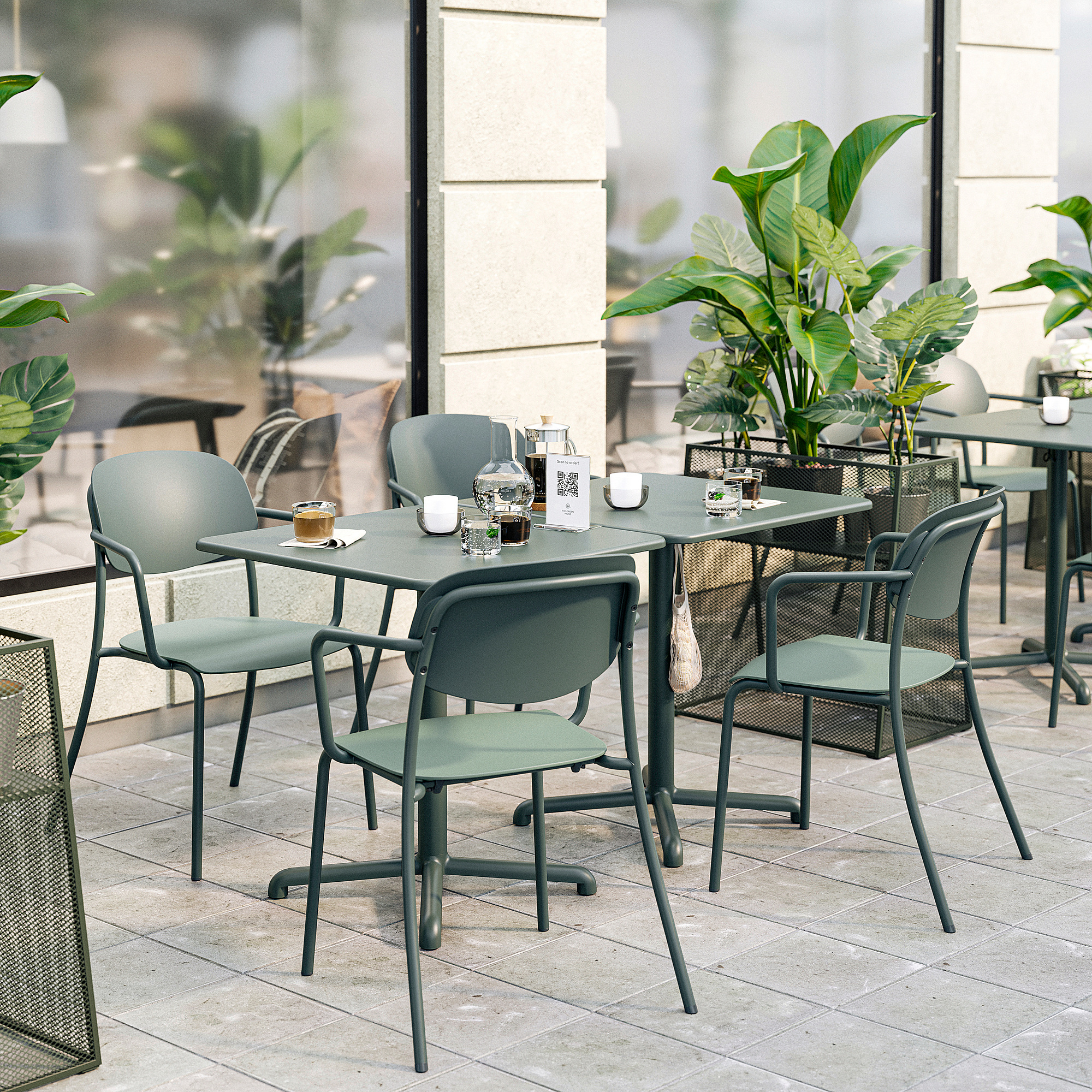 VISINGSÖ/VISINGSÖ 桌及2長凳