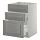 METOD/MAXIMERA - base cab f sink+3 fronts/2 drawers, white/Bodbyn grey | IKEA Taiwan Online - PE410168_S1