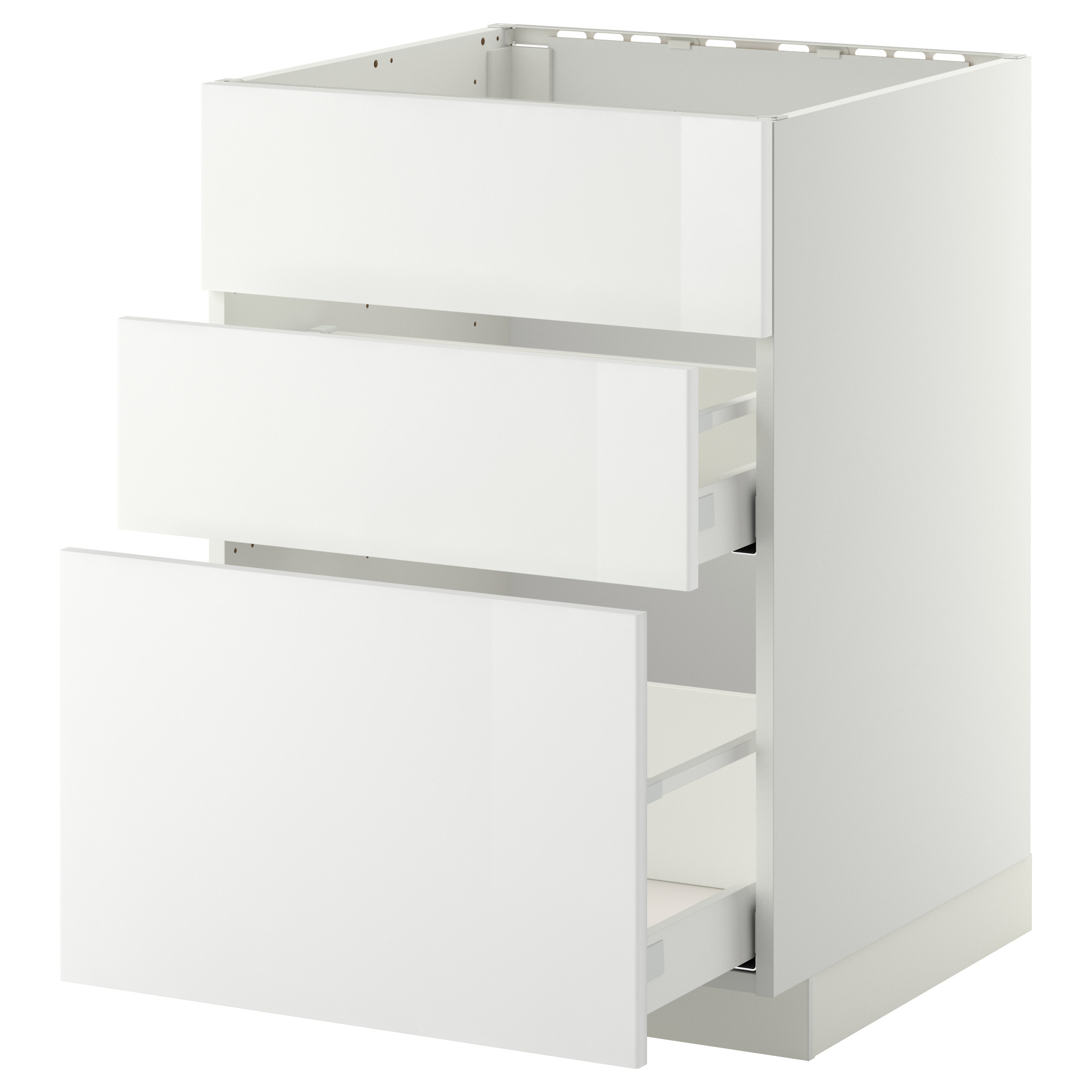 METOD/MAXIMERA base cab f sink+3 fronts/2 drawers