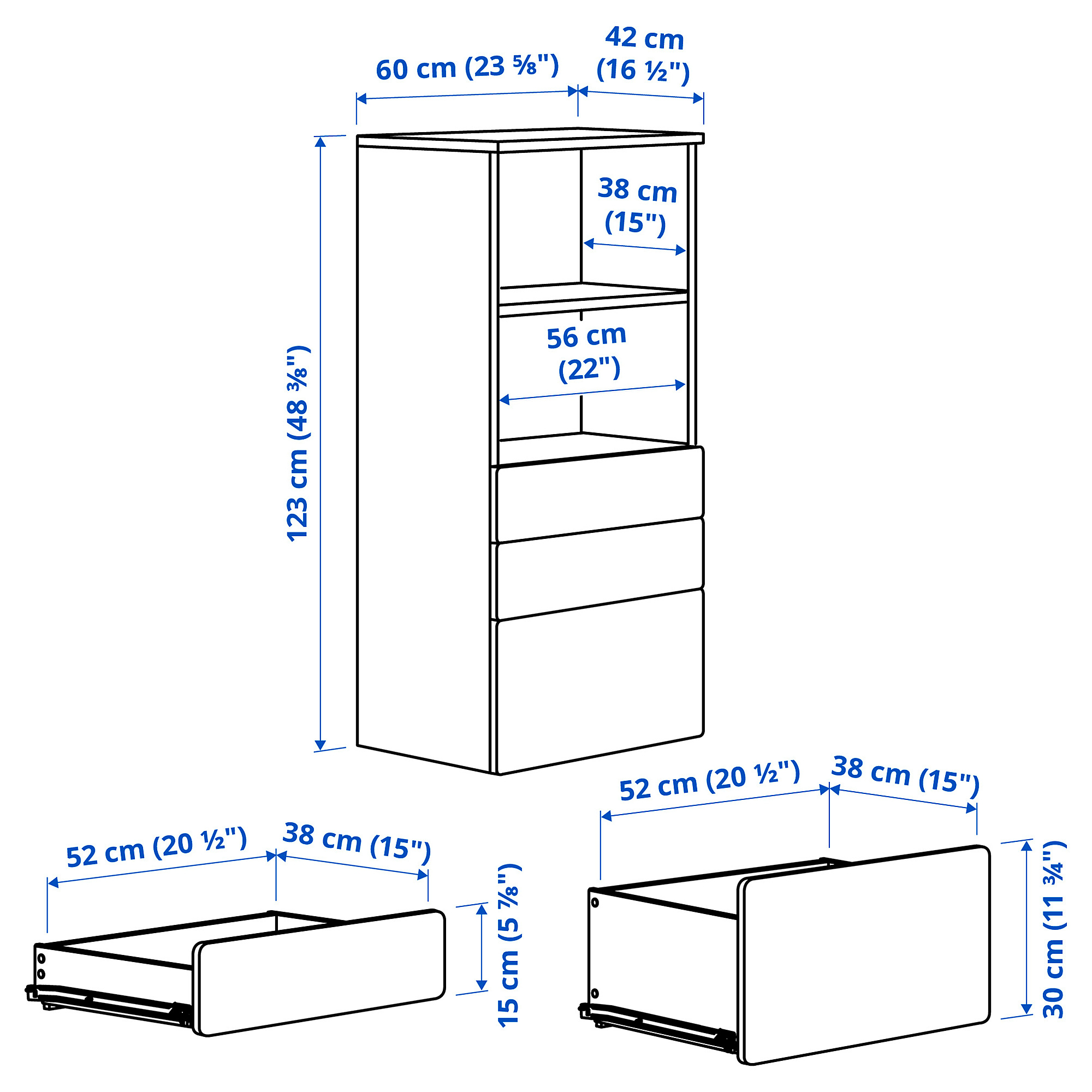 SMÅSTAD/PLATSA bookcase