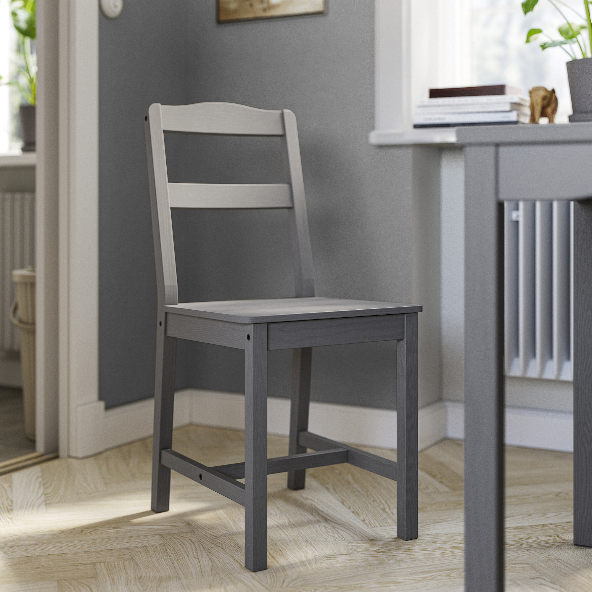HAUGA/HAUGA table and 2 chairs