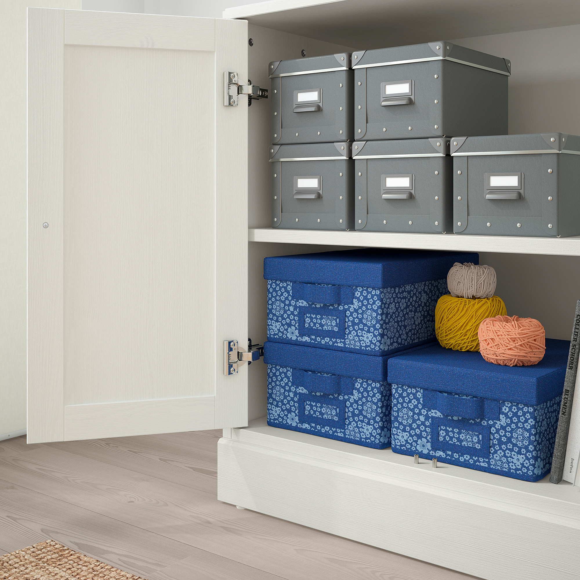 HAVSTA storage combination w glass-doors