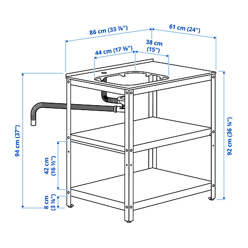 GRILLSKÄR unit for sink