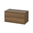 EKET - cabinet with 2 drawers, brown walnut effect, 70x35x35 cm | IKEA Taiwan Online - PE960223_S2 