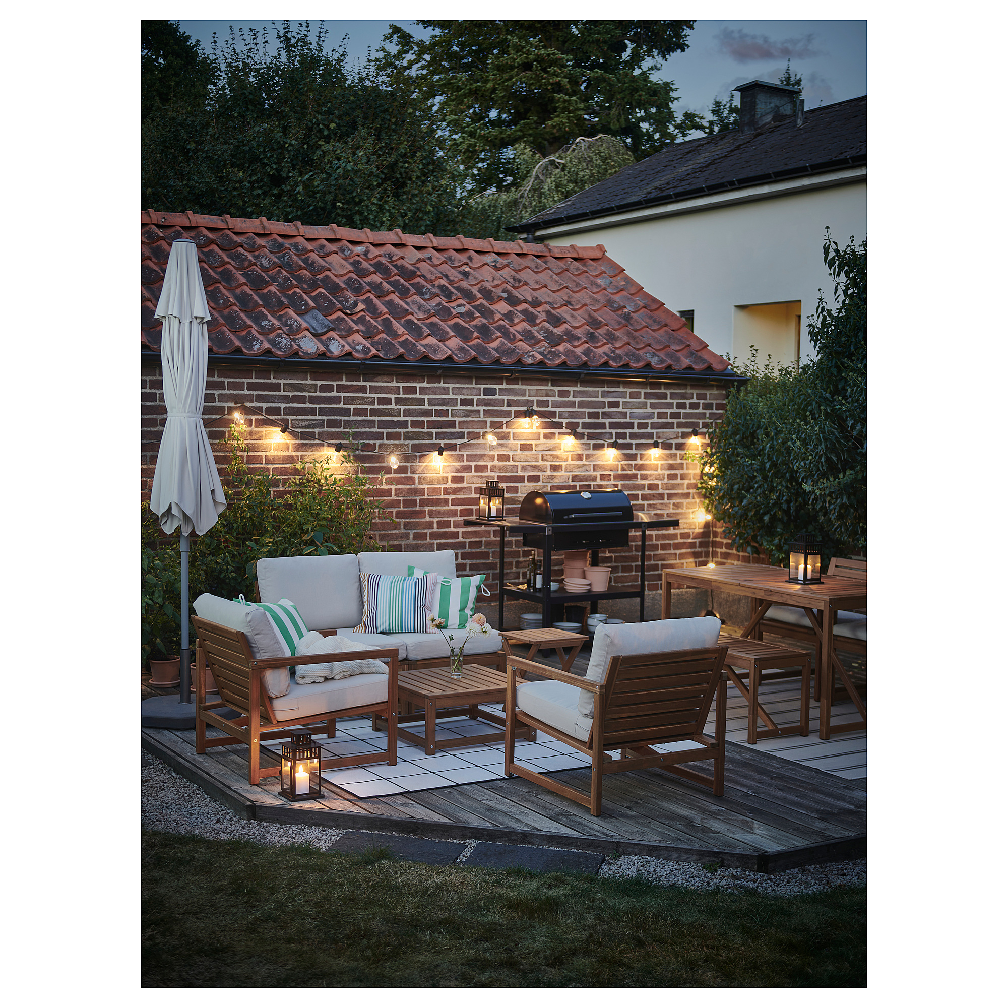 NÄMMARÖ 4-seat conversation set, outdoor