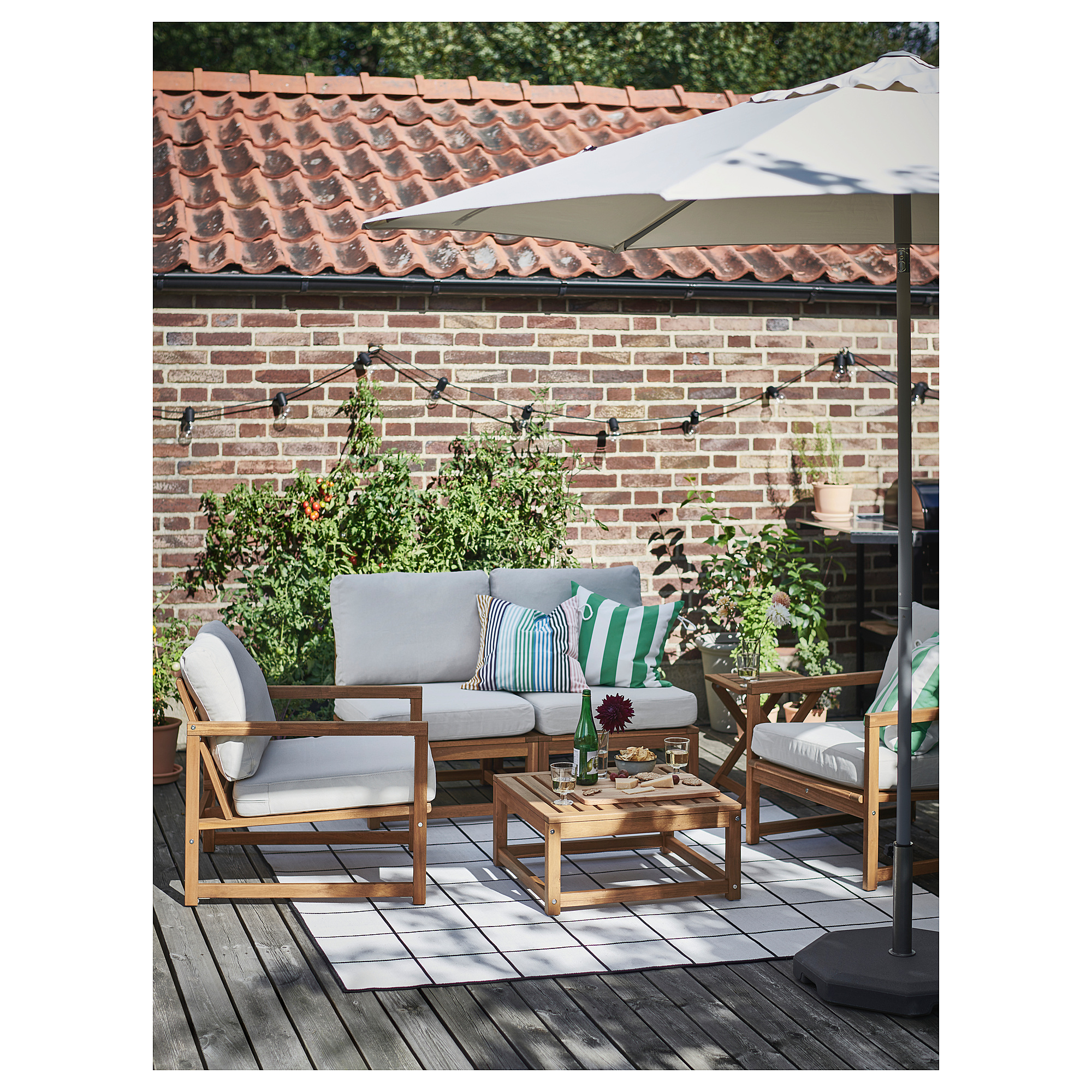 NÄMMARÖ 4-seat conversation set, outdoor