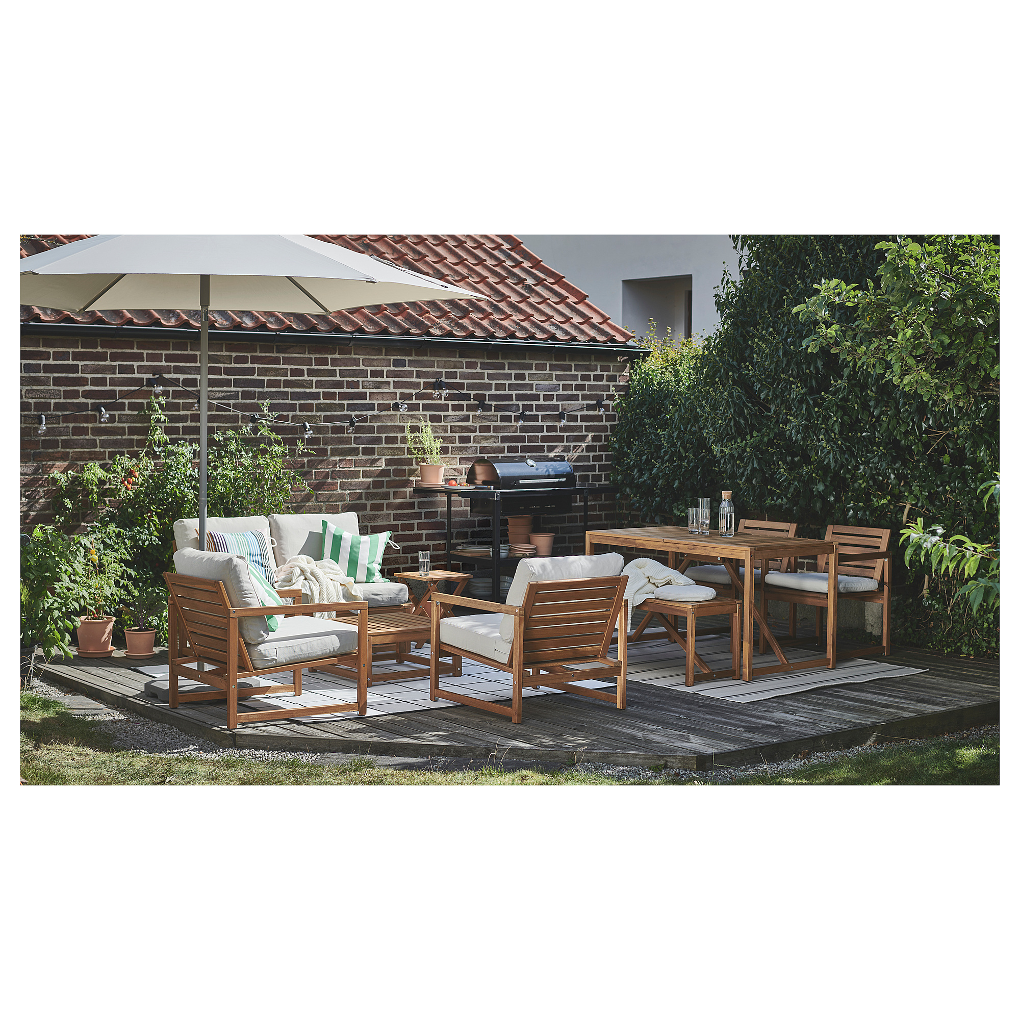 NÄMMARÖ 4-seat conversation set, outdoor