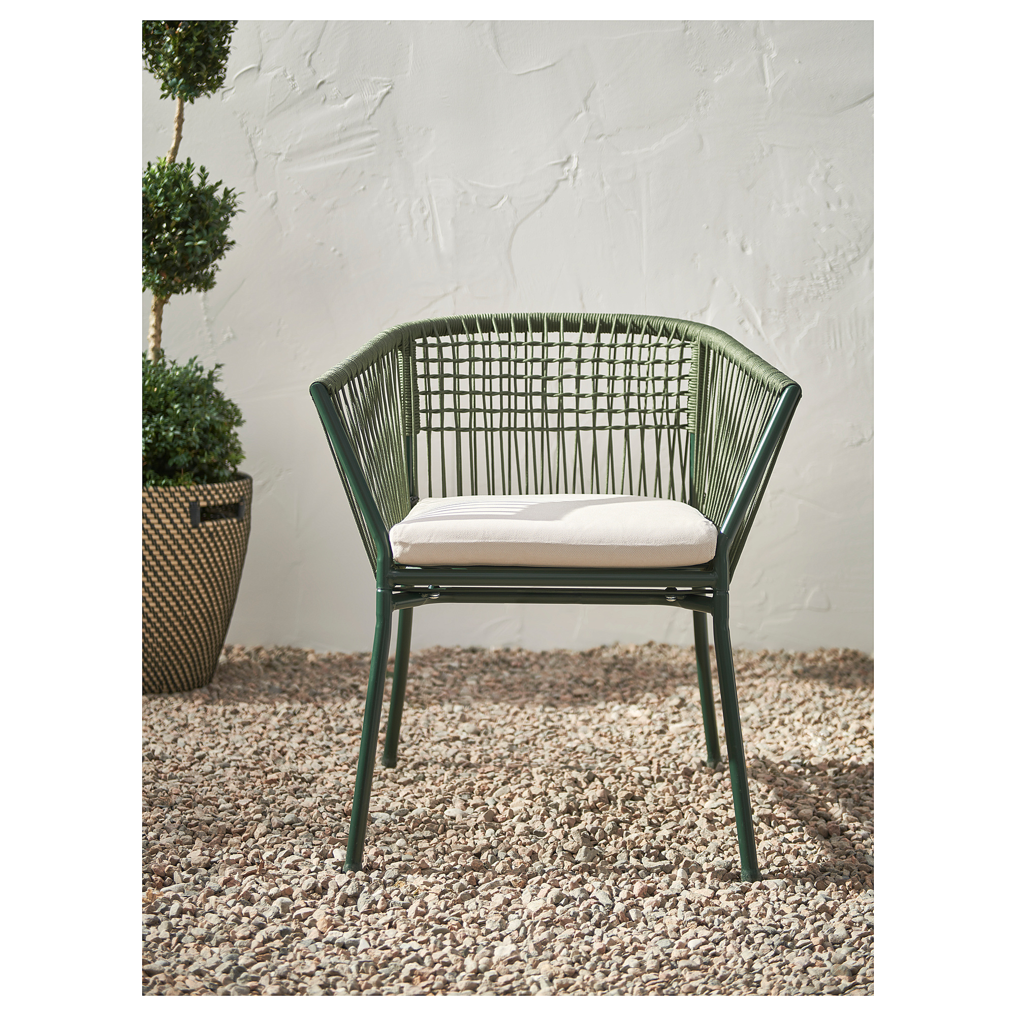 SEGERÖN chair with armrests, outdoor