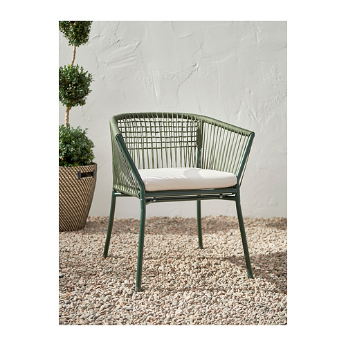 SEGERÖN chair with armrests, outdoor