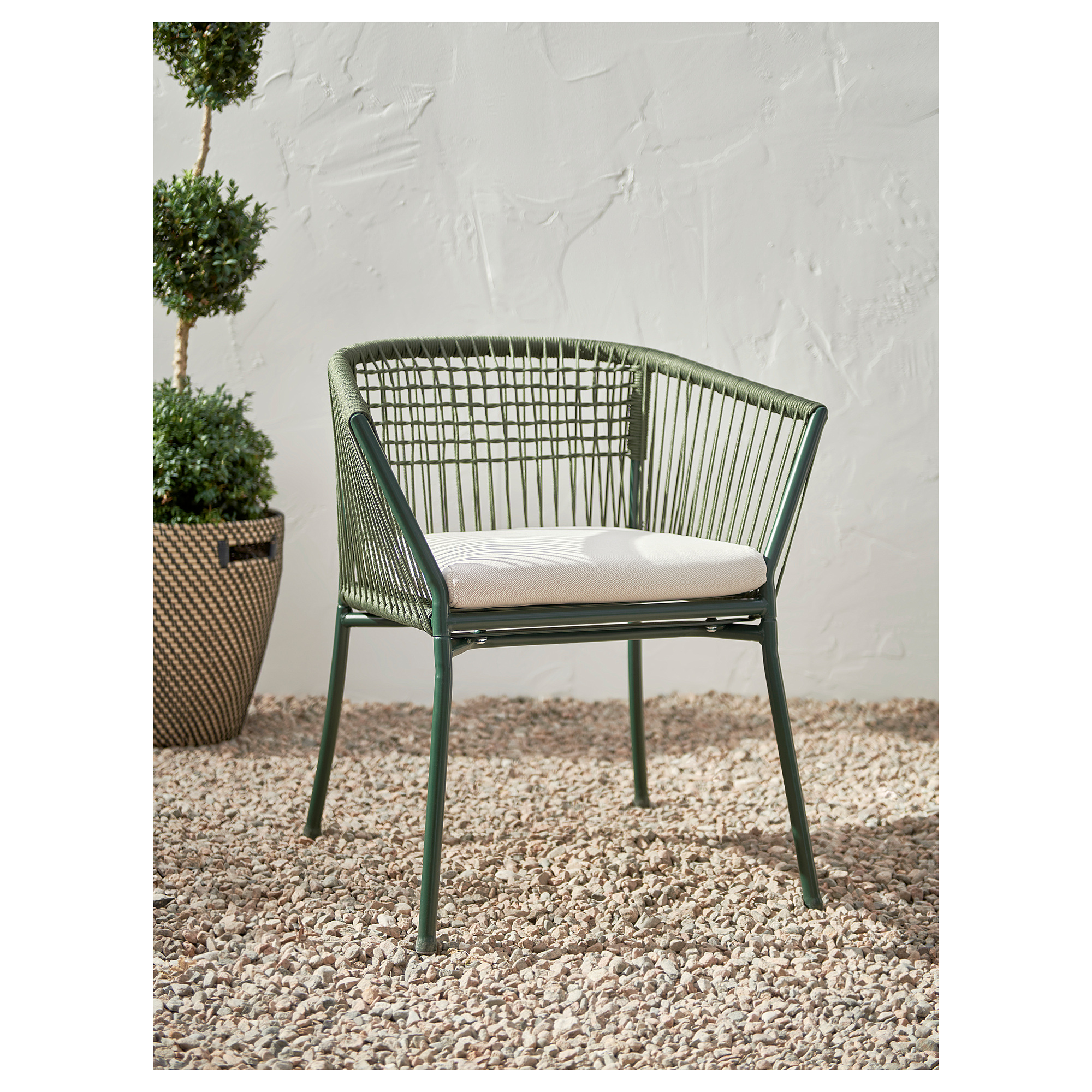 SEGERÖN chair with armrests, outdoor