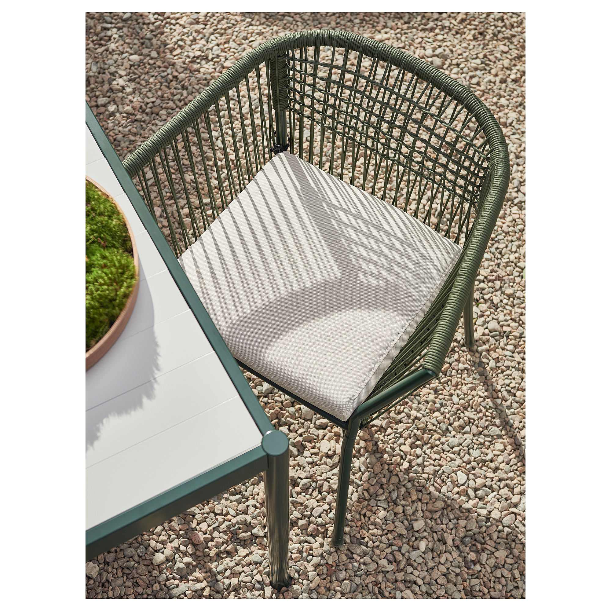 SEGERÖN table+6 chairs w armrests, outdoor