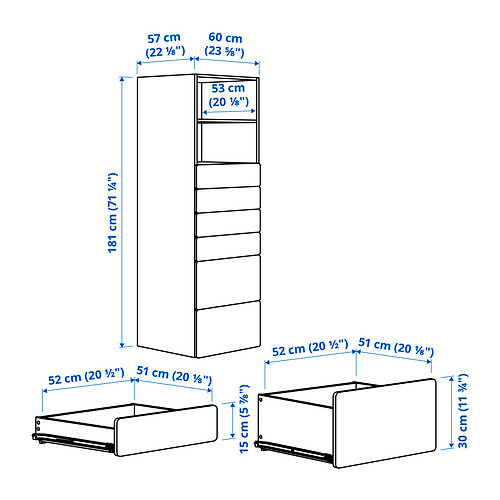 SMÅSTAD/PLATSA bookcase