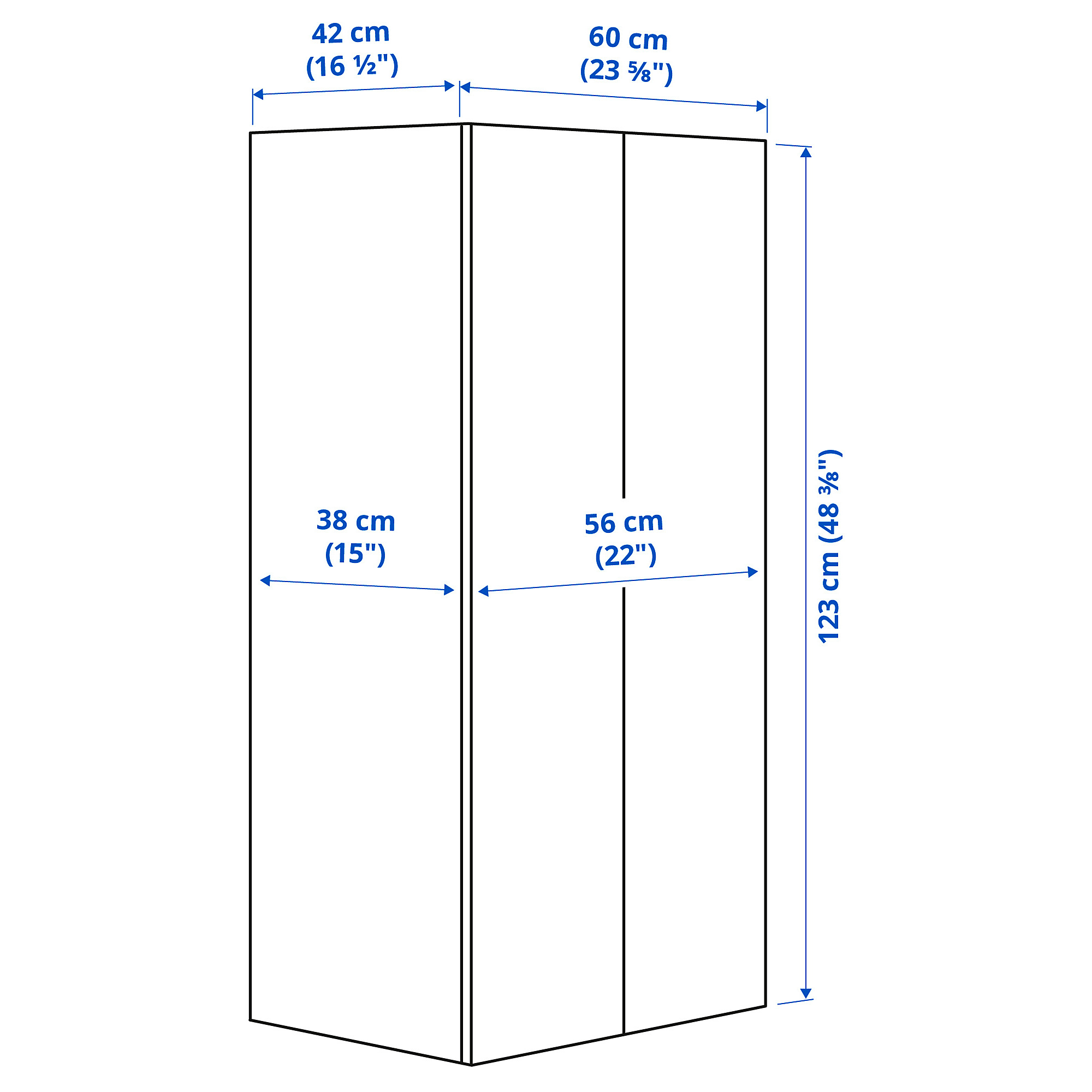 SMÅSTAD/PLATSA wardrobe